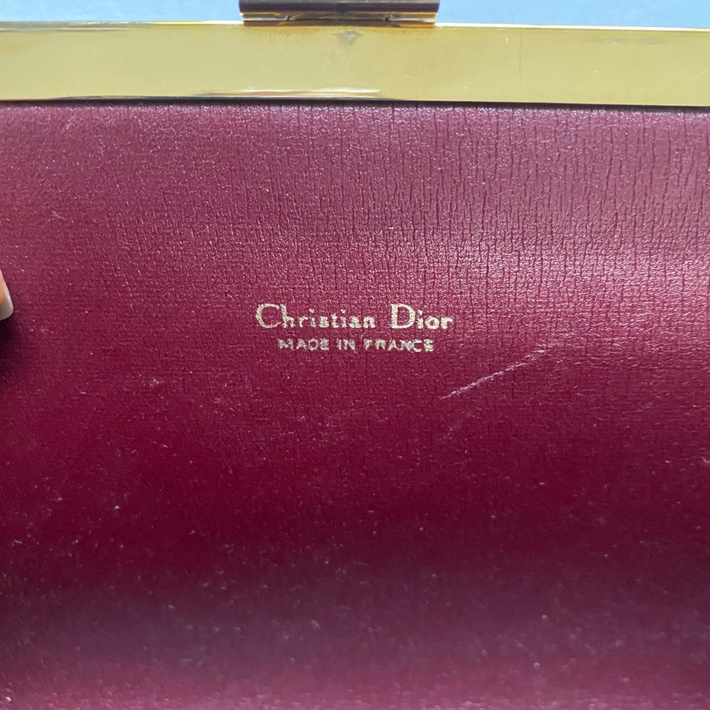 Christian Dior Diorissimo Frame logo Clutch - Picture 5 of 12